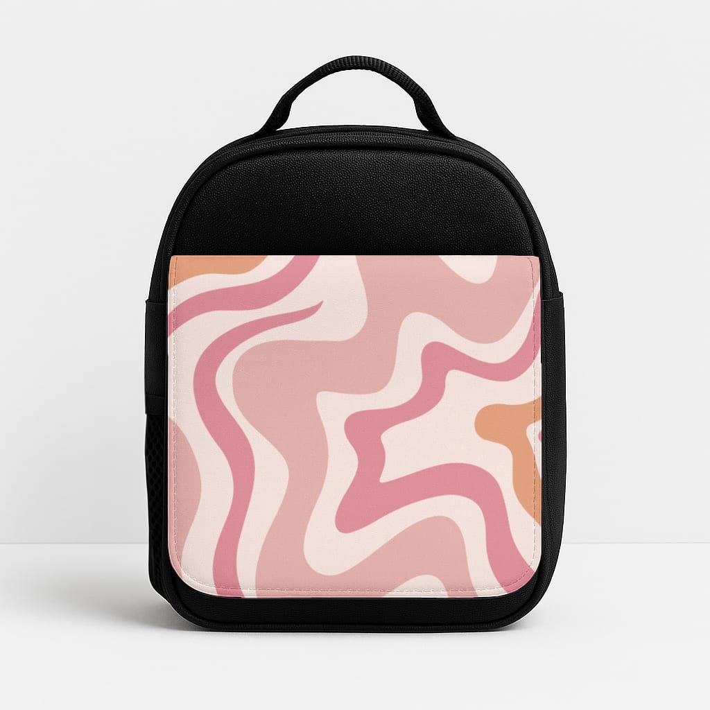 Pink Waves Insulated Lunchbox