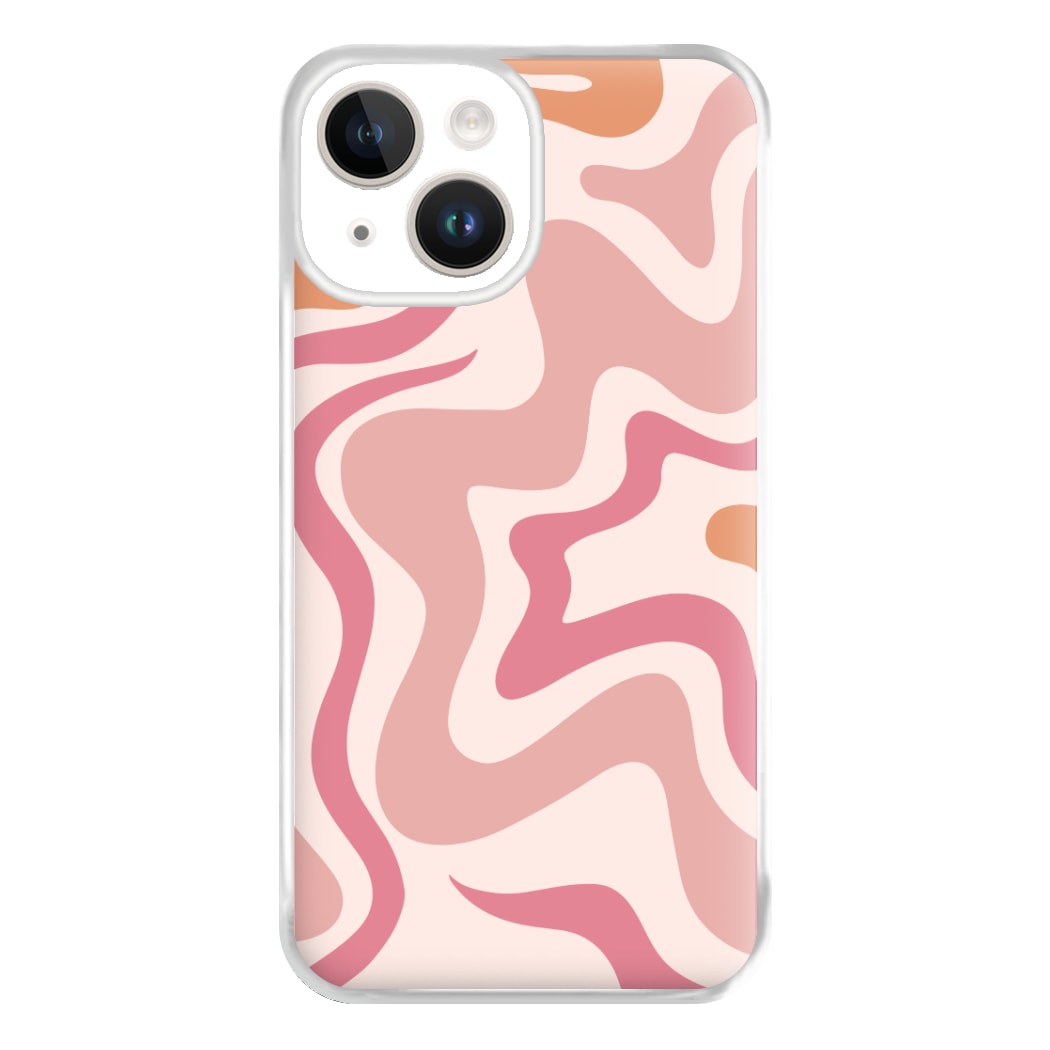 Pink Waves Phone Case for iPhone 14