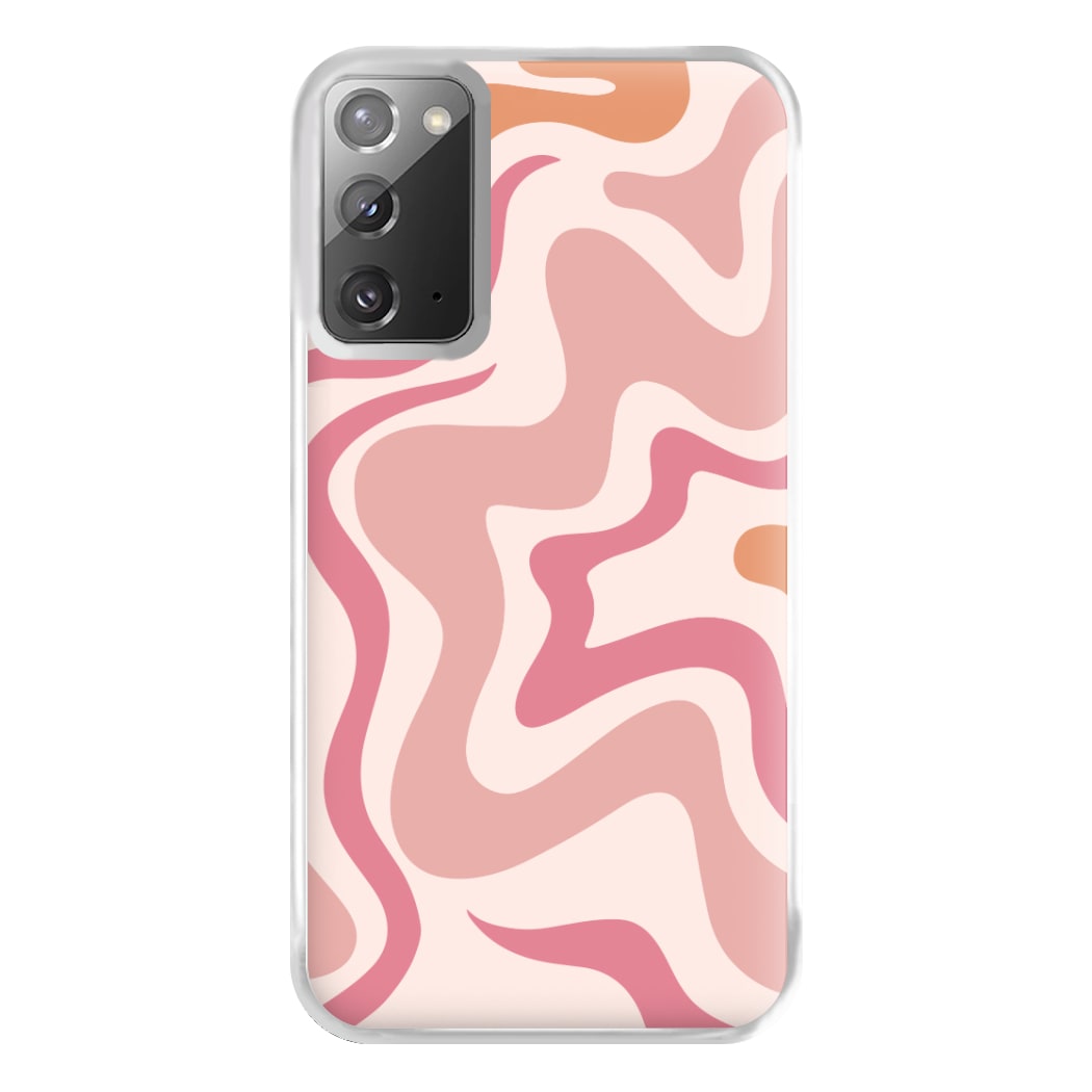 Pink Waves Phone Case for Galaxy Note 20 Ultra