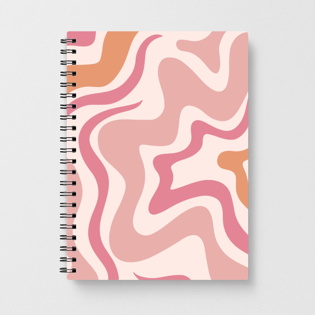 Pink Waves Notebook