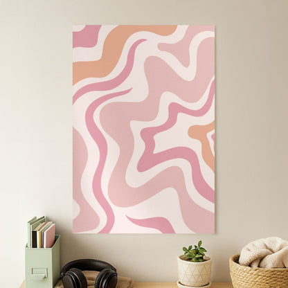 Pink Waves Poster
