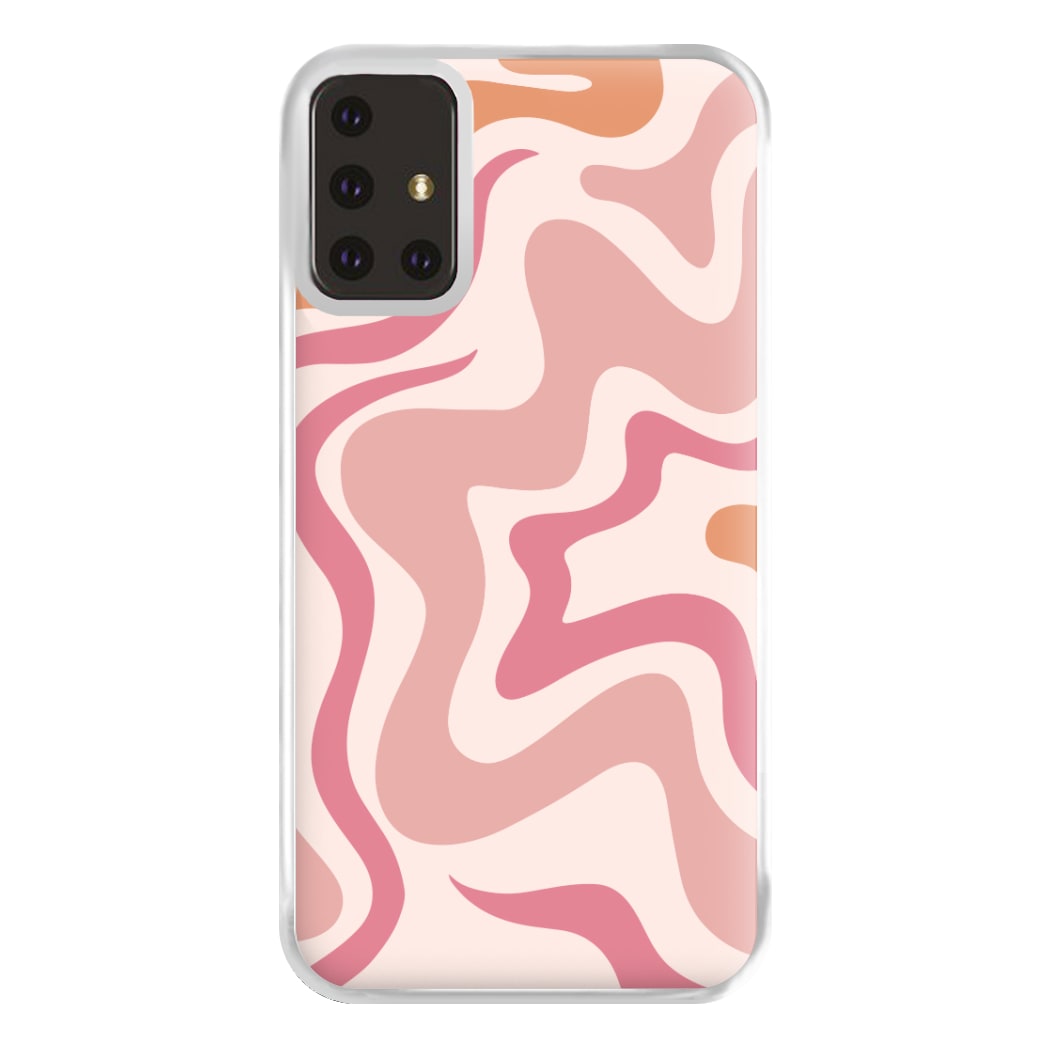 Pink Waves Phone Case for Galaxy A71