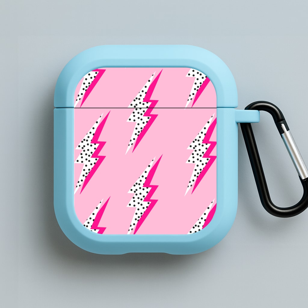 Lightning Bolt Blue AirPods Case