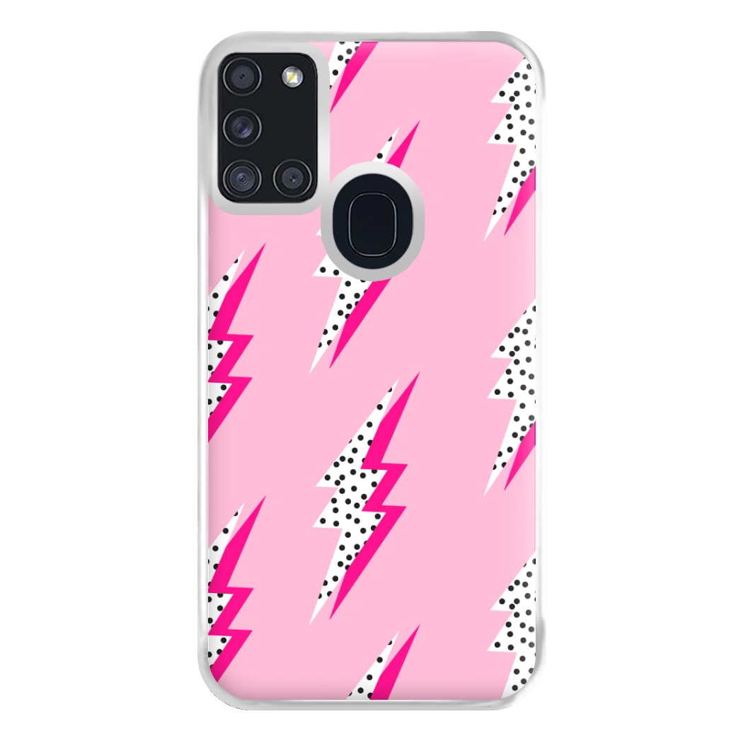 Lightning Bolt Phone Case for Galaxy A21s