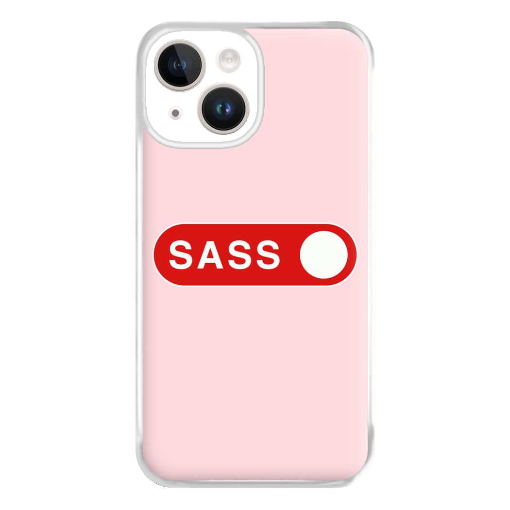 Sass Switched On Phone Case for iPhone 14