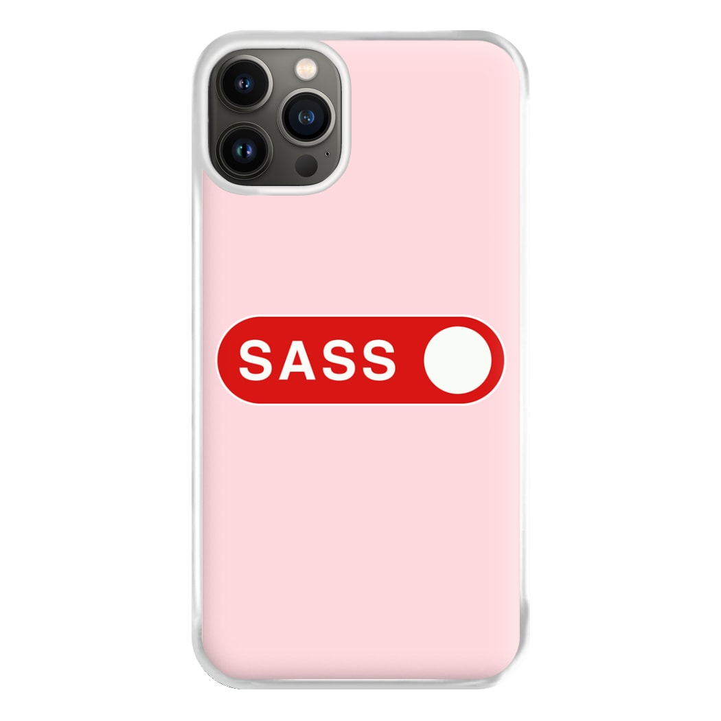 Sass Switched On Phone Case for iPhone 13