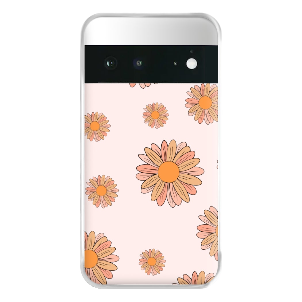 Peach Daisy Phone Case for Google Pixel 6a