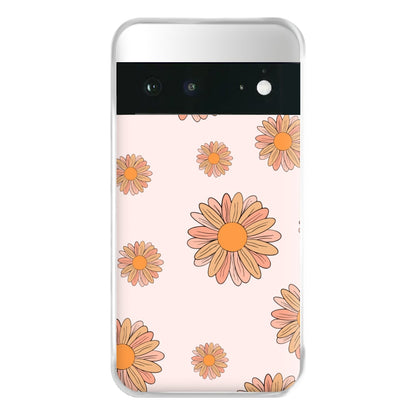 Peach Daisy Phone Case for Google Pixel 6a