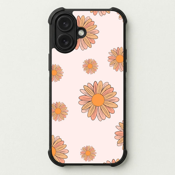 Peach Daisy Phone Case — Bumper case