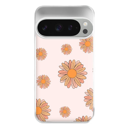 Peach Daisy Phone Case for Google Pixel 9 Pro XL