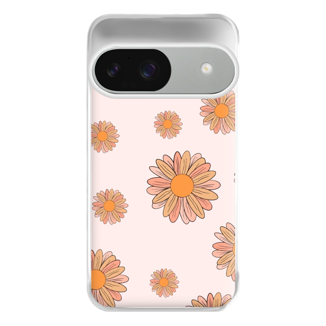 Peach Daisy Phone Case for Google Pixel 9 / 9 Pro