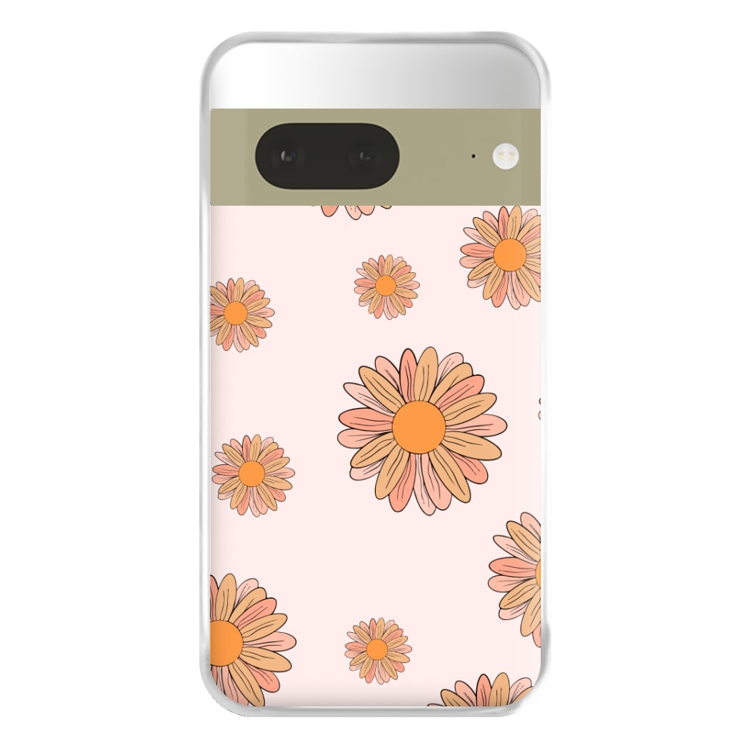 Peach Daisy Phone Case for Google Pixel 7a