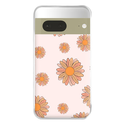 Peach Daisy Phone Case for Google Pixel 7a