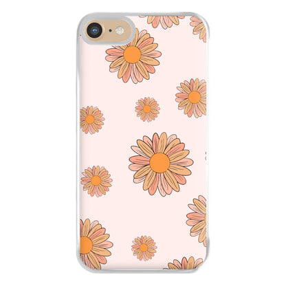 Peach Daisy Phone Case for iPhone 6 / 7 / 8 / SE