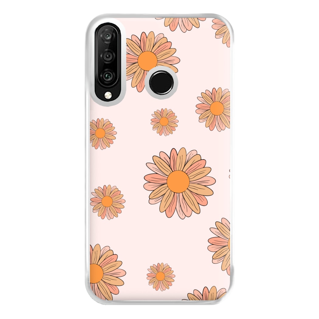 Peach Daisy Phone Case for Huawei P30 Lite