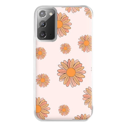 Peach Daisy Phone Case for Galaxy Note 20 Ultra