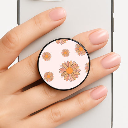 Peach Daisy Phone Grip