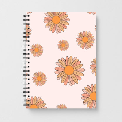 Peach Daisy Notebook