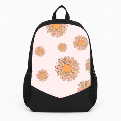 Peach Daisy Large Backpack