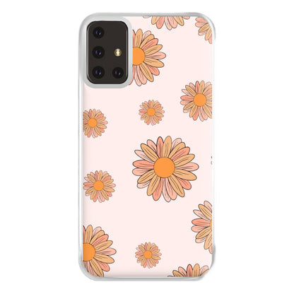 Peach Daisy Phone Case for Galaxy A71