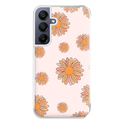 Peach Daisy Phone Case for Galaxy A16