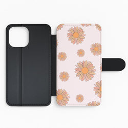 Peach Daisy Flip Phone Case