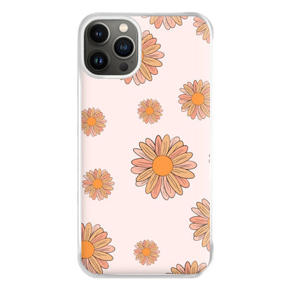 Peach Daisy Phone Case for iPhone 13