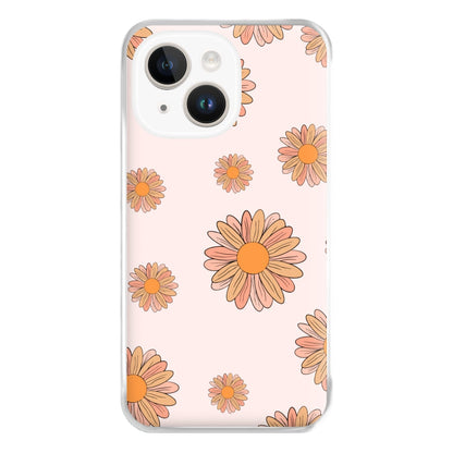 Peach Daisy Phone Case for iPhone 14 Plus