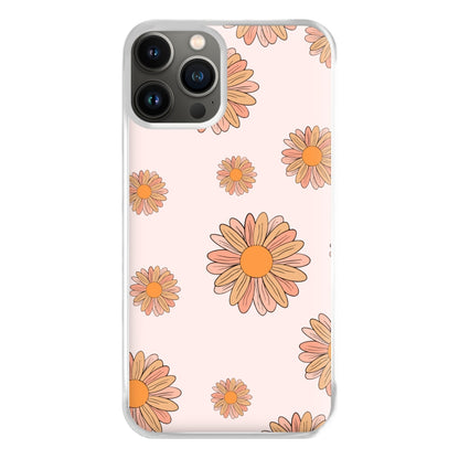 Peach Daisy Phone Case for iPhone 13 Pro Max