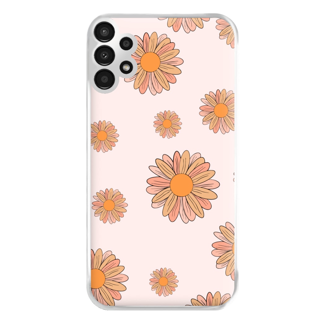 Peach Daisy Phone Case for Galaxy A13