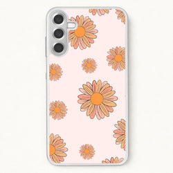 Peach Daisy Phone Case for Galaxy A37