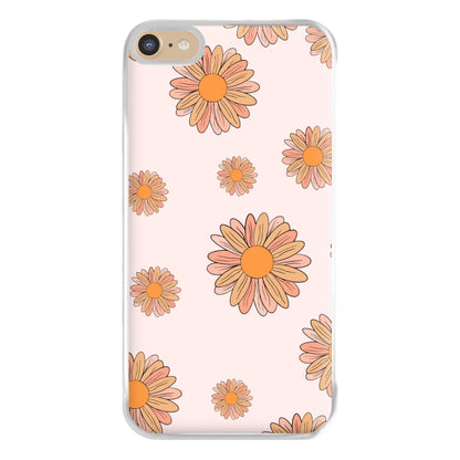 Peach Daisy Phone Case for iPhone 6 Plus / 7 Plus / 8 Plus