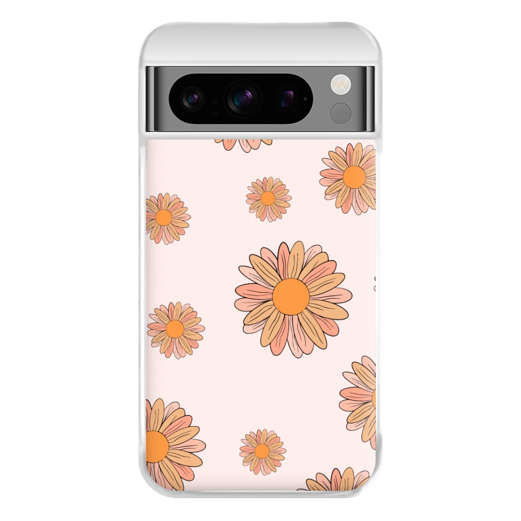 Peach Daisy Phone Case for Google Pixel 8 Pro