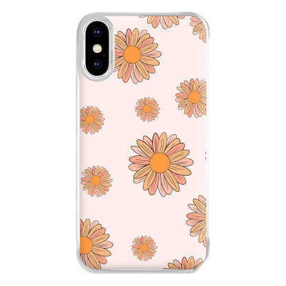 Peach Daisy Phone Case for iPhone XS Max