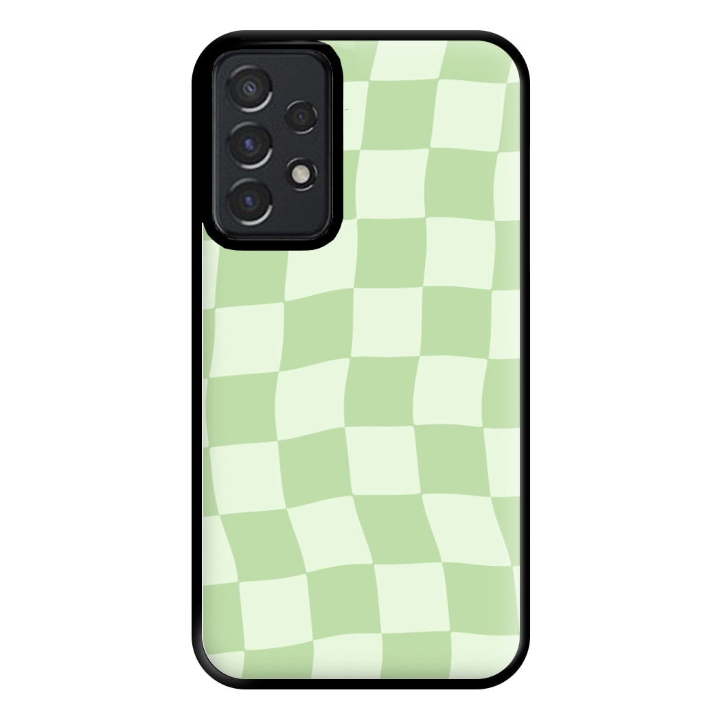 Green Checkers Phone Case for Galaxy A52 / A52s