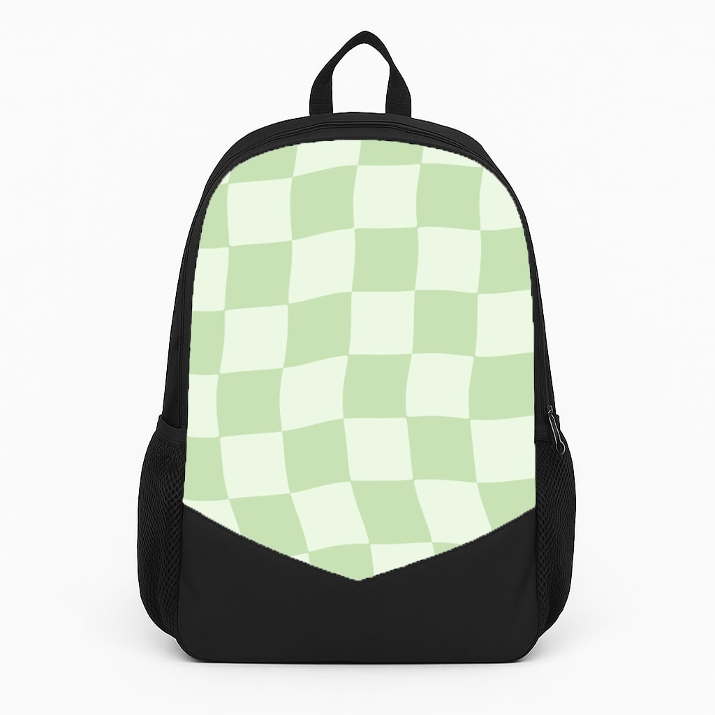 Green Checkers Backpack