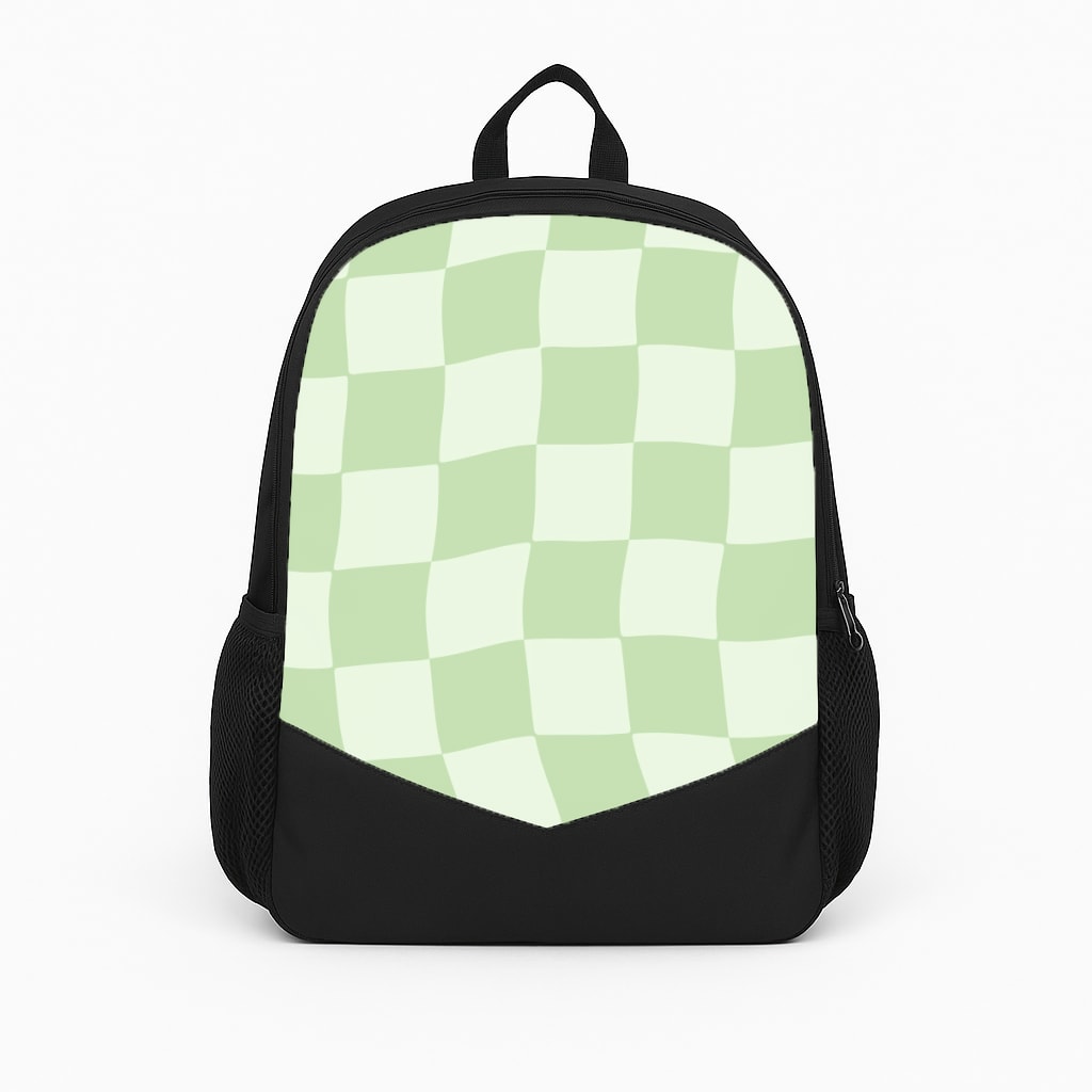 Green Checkers Backpack