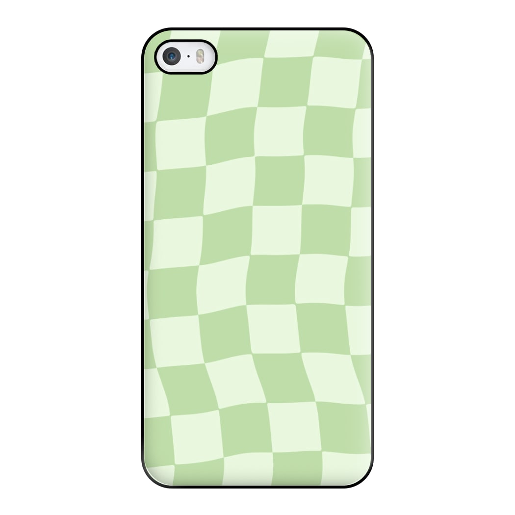 Green Checkers Phone Case for iPhone 5 / 5s / SE 2016