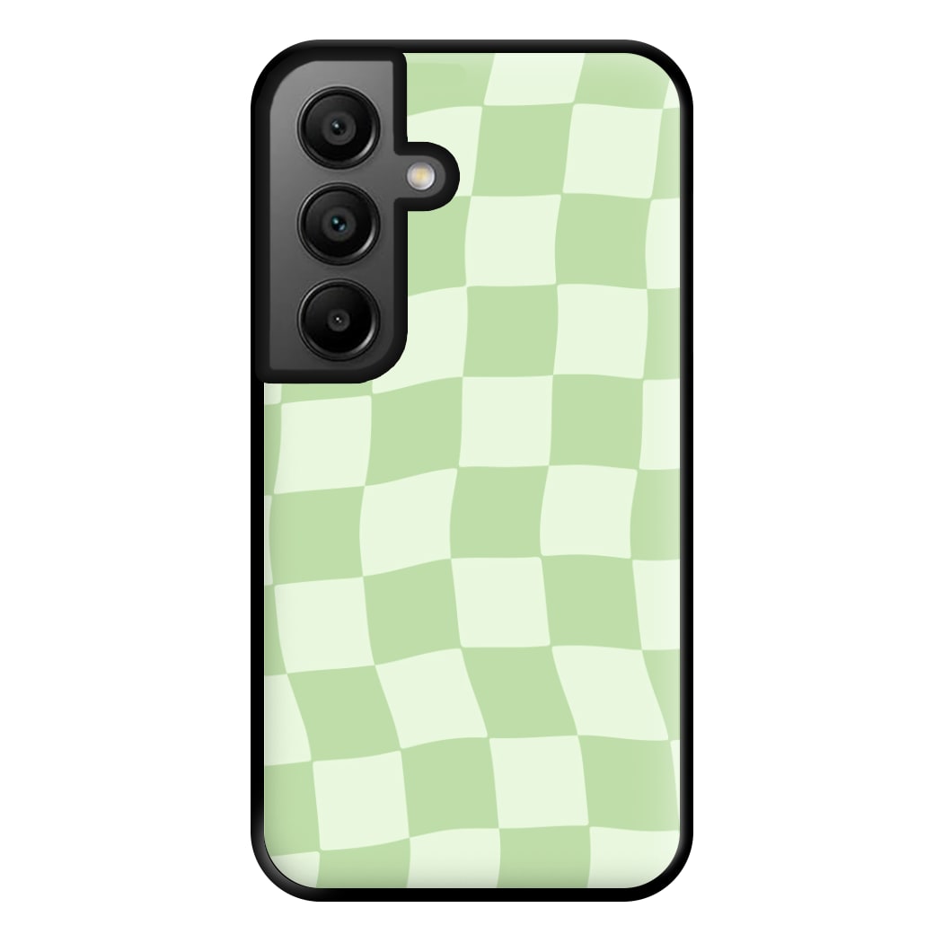 Green Checkers Phone Case for Google Pixel 8