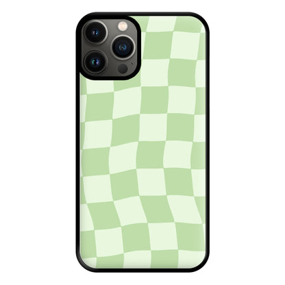 Green Checkers Phone Case for iPhone 13 Pro Max