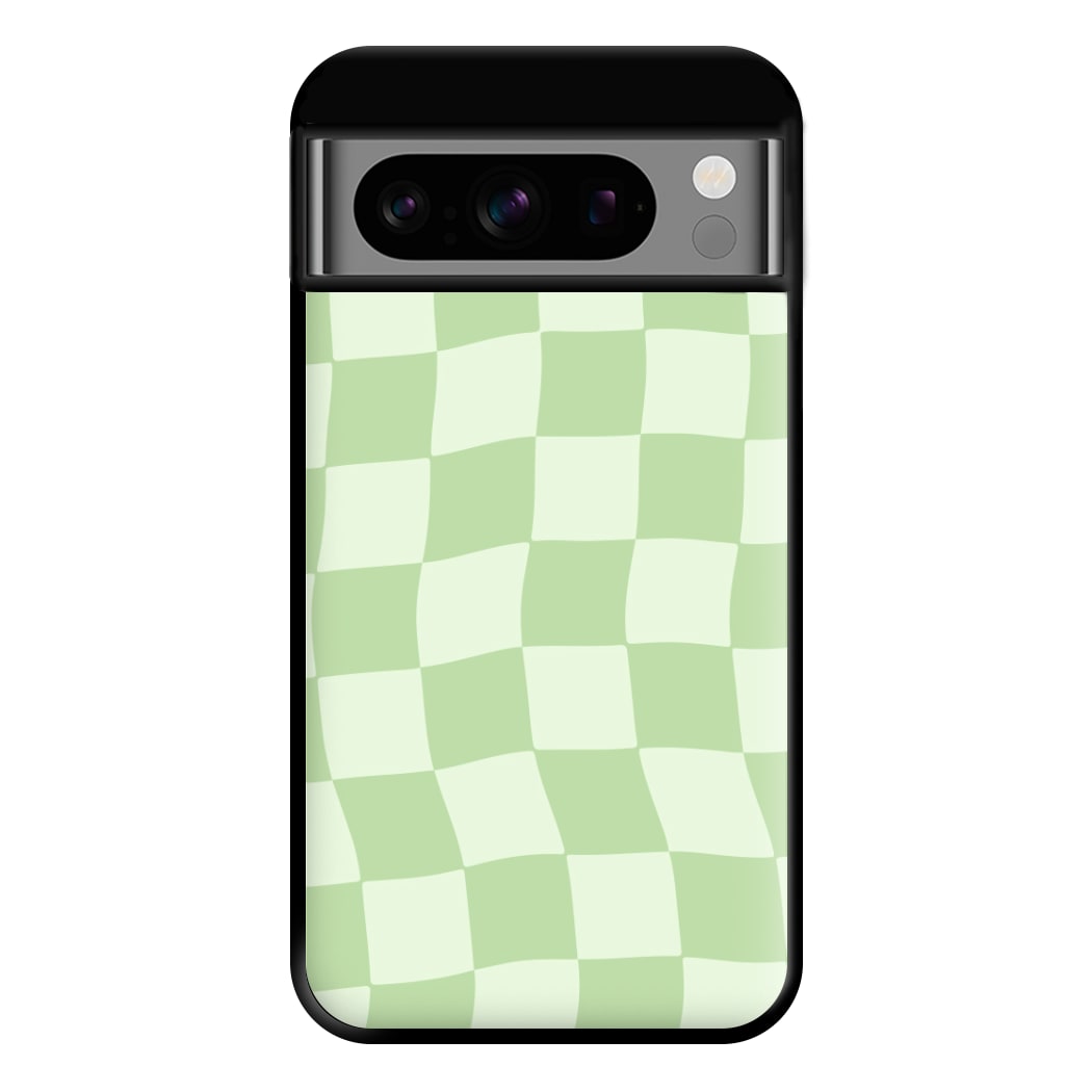 Green Checkers Phone Case for Google Pixel 8 Pro