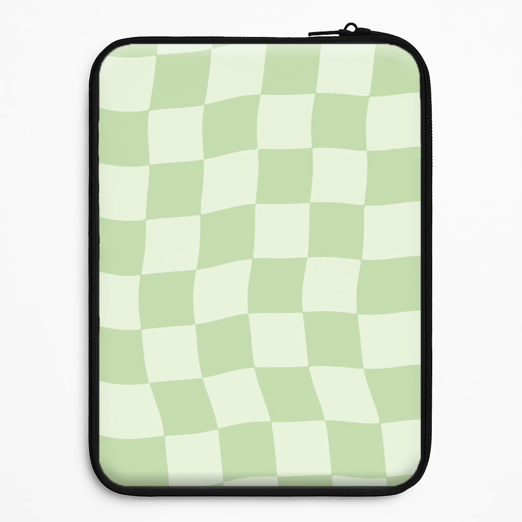 Green Checkers Laptop Sleeve