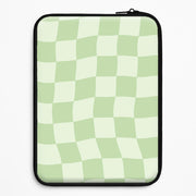 Green Checkers Laptop Sleeve 1