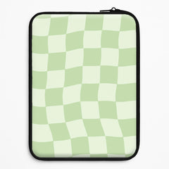 Green Checkers Laptop Sleeve