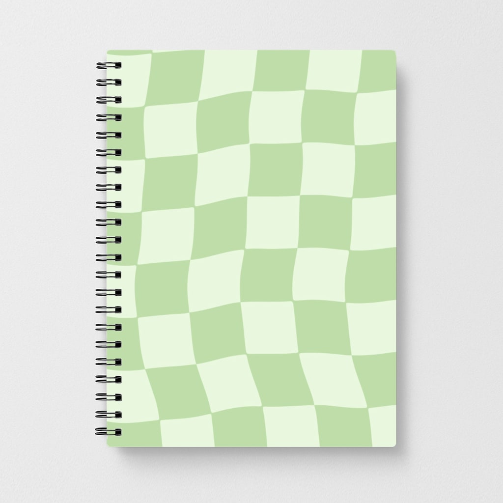 Green Checkers Notebook