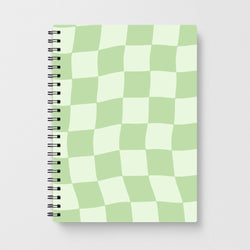 Green Checkers Notebook