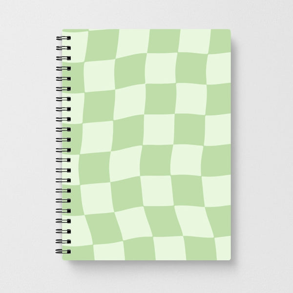 Green Checkers Notebook