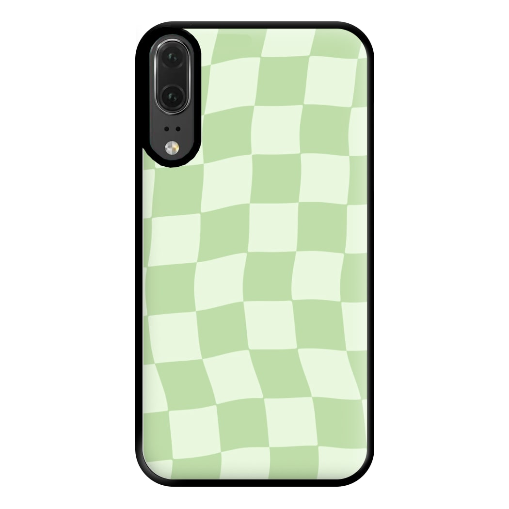 Green Checkers Phone Case for Huawei P20