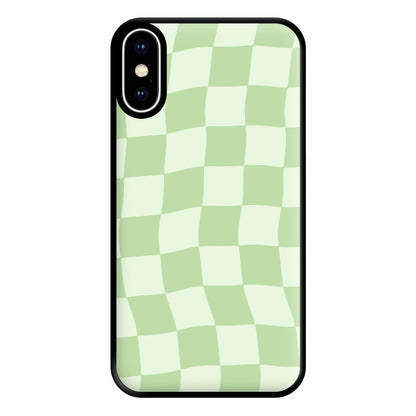 Green Checkers Phone Case for iPhone XS Max