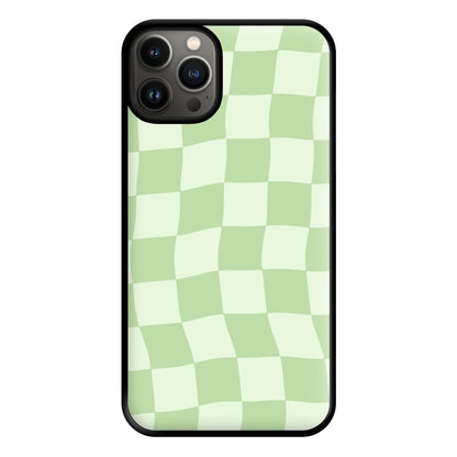 Green Checkers Phone Case for iPhone 13